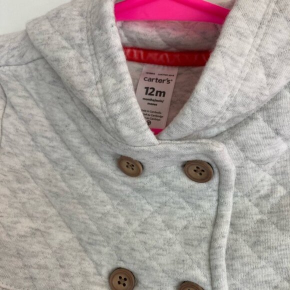 Carter's Light Gray Quilted Jacket - Picture 2 of 4